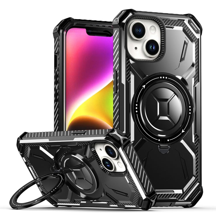 Para iPhone 15 Armor Series Magsafe Funda para Teléfono con Soporte Magnético (Negro) - MOVILSTORE