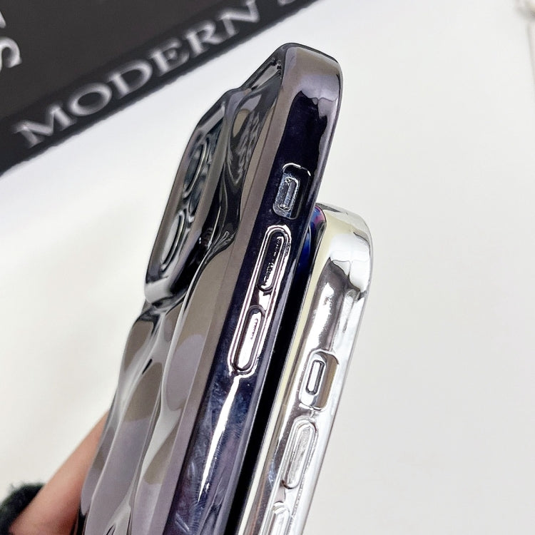 Para iPhone 15 Caja de Teléfono de TPU con Textura de Meteorito de Galvanoplastia (Azul) - MOVILSTORE