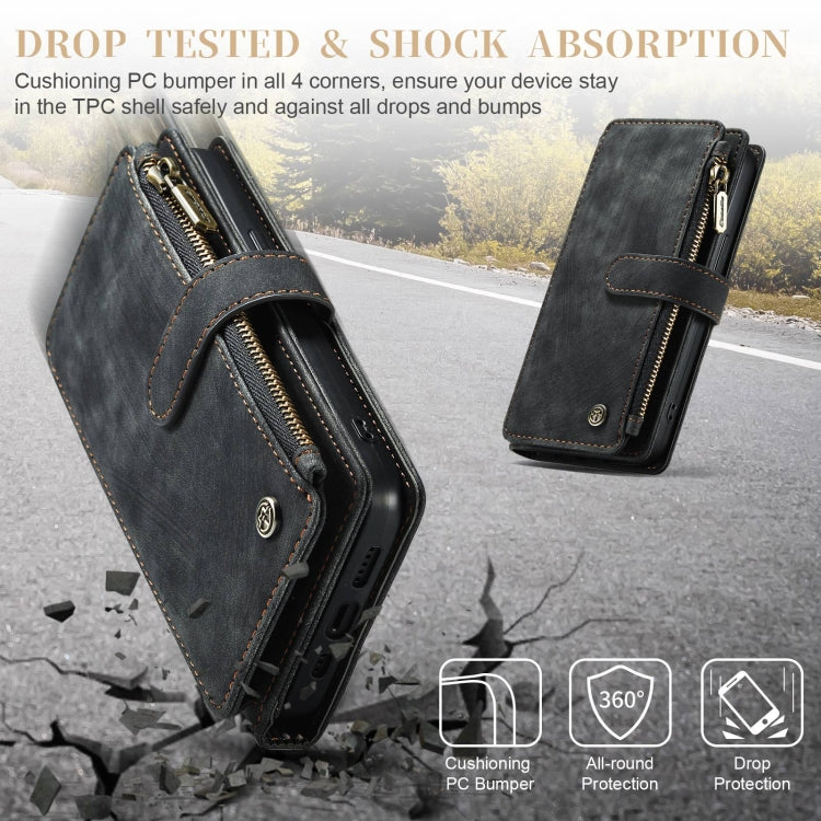 Para iPhone 15 Caseme C30 Funda de Cuero Multifuncional para Teléfono (Negro) - MOVILSTORE