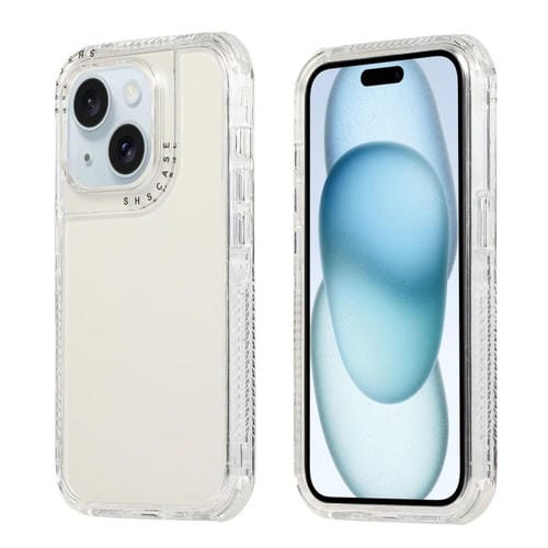 Para iPhone 15 Dreamland 3 En 1 Funda para Teléfono PC + TPU con Marco Transparente de Color Transparente (Blanco) - MOVILSTORE