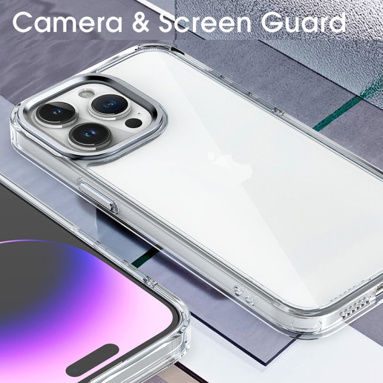 Para iPhone 15 Funda de Acrílico para Teléfono de Alta Translucidez (Negro) - MOVILSTORE