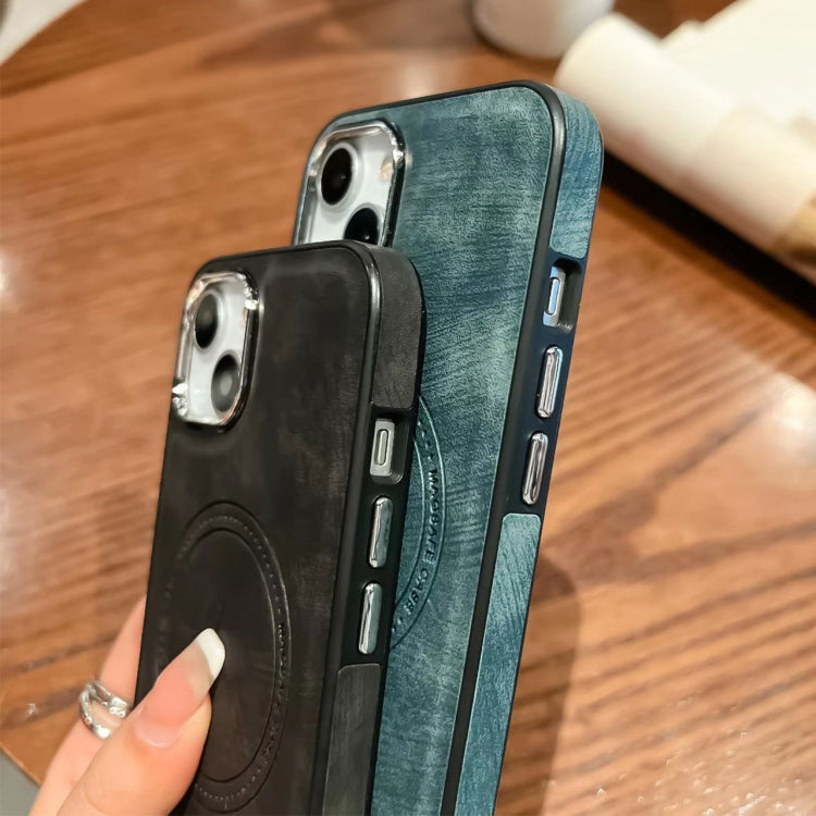 Para iPhone 15 Funda de Cuero Lateral Magsafe para Teléfono (Púrpura Claro) - MOVILSTORE