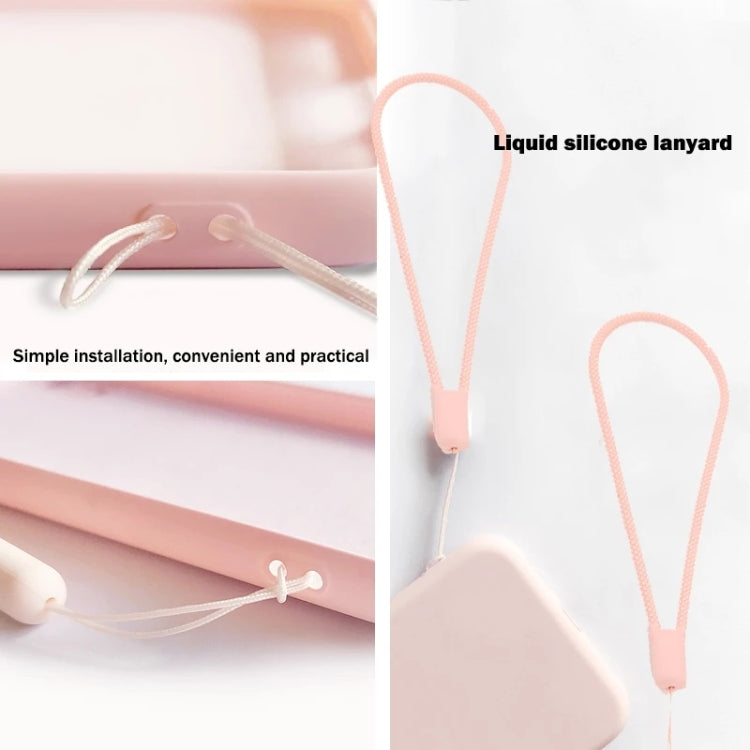 Para iPhone 15 Funda de Silicona para Teléfono con Correa para la Muñeca (Blanco) - MOVILSTORE