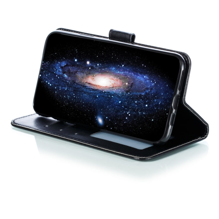 Para iPhone 15 Funda de Teléfono de Cuero con Tapa Horizontal con Patrón de Relieve de Mandala (Negro) - MOVILSTORE