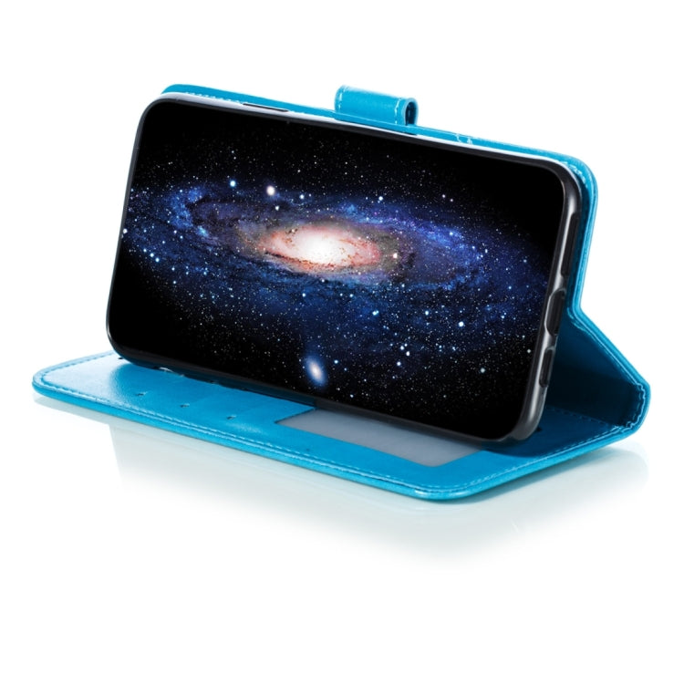 Para iPhone 15 Funda para Teléfono de Cuero con Tapa Horizontal con Patrón de Relieve de Mandala (Azul) - MOVILSTORE