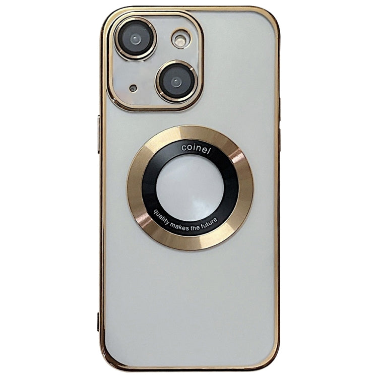 Para iPhone 15 Funda para Teléfono de TPU con Galvanoplastia Magsafe (Dorada) - MOVILSTORE