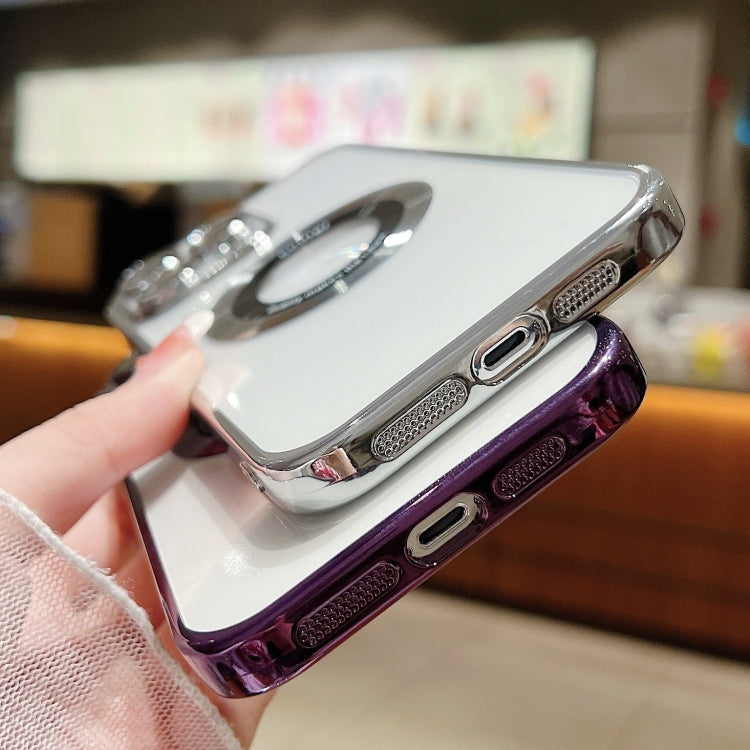 Para iPhone 15 Funda para Teléfono de TPU con Galvanoplastia Magsafe (Dorada) - MOVILSTORE