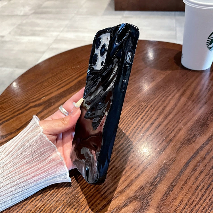 Para iPhone 15 Funda para Teléfono de TPU con Textura Ondulada de Color Sólido (Beige) - MOVILSTORE