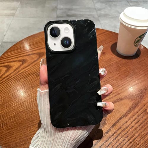 Para iPhone 15 Funda para Teléfono de TPU con Textura Ondulada de Color Sólido (Negro) - MOVILSTORE