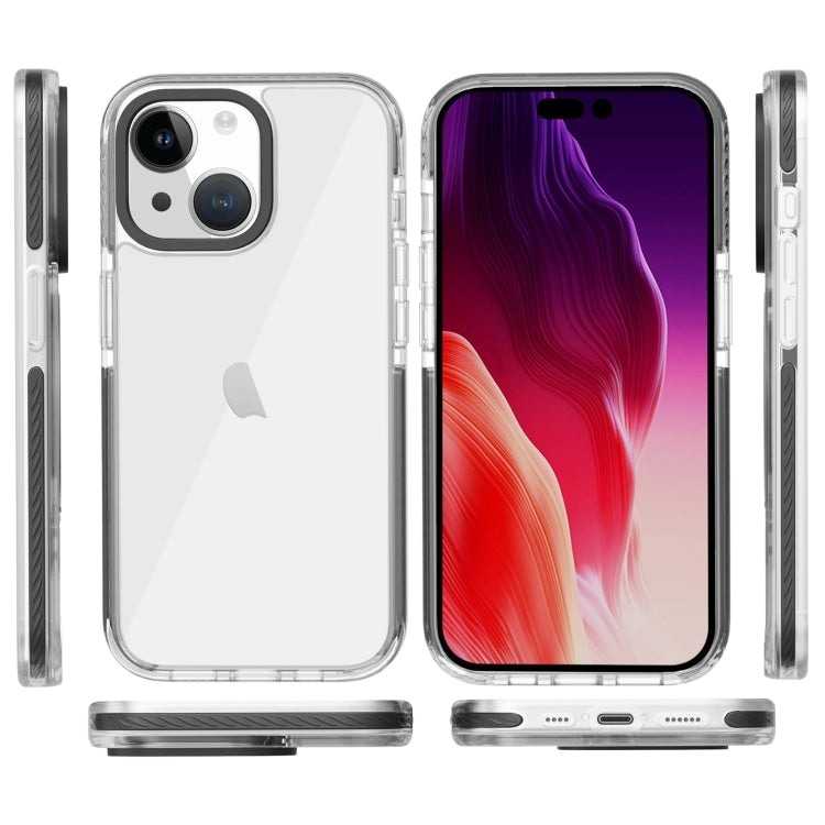 Para iPhone 15 Funda para Teléfono Transparente Kingsteel Wolf (Negro) - MOVILSTORE