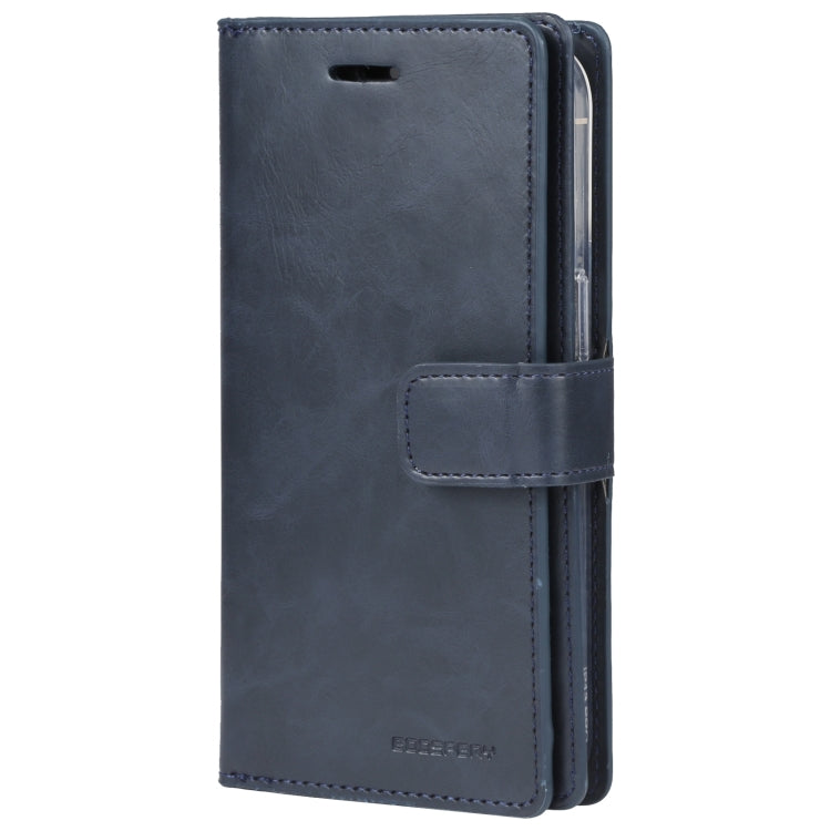 Para iPhone 15 Goospery Mansoor Diary Funda de Cuero para Teléfono con 9 Ranuras para Tarjetas (Azul Oscuro) - MOVILSTORE