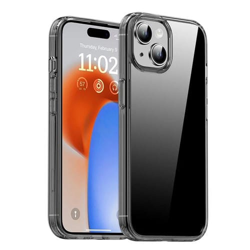Para iPhone 15 Ipaky Hanguang Series Funda Transparente para Teléfono TPU + PC (Negro Transparente) - MOVILSTORE