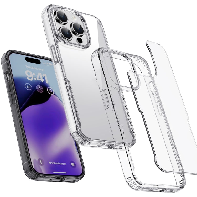 Para iPhone 15 Ipaky Yg Series Funda Transparente para Teléfono PC + TPU (Púrpura Transparente) - MOVILSTORE