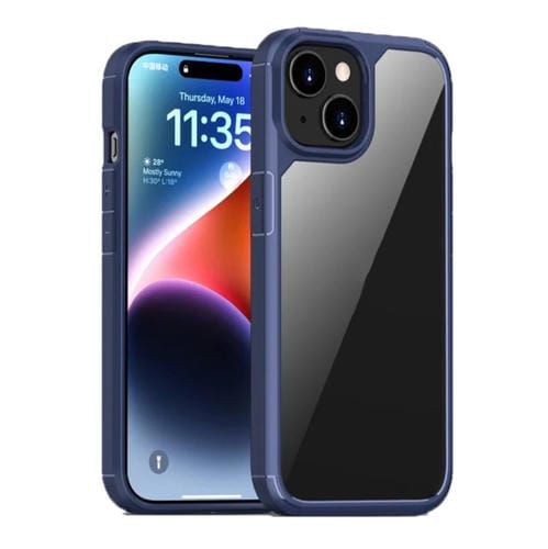 Para iPhone 15 Ipaky Yj Series Funda Transparente para Teléfono PC + TPU (Azul) - MOVILSTORE