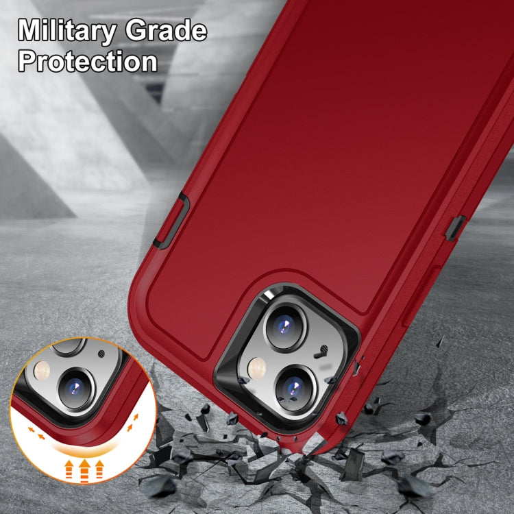 Para iPhone 15 Life Estuche Resistente a Prueba de Agua para Teléfono (Rojo + Negro) - MOVILSTORE